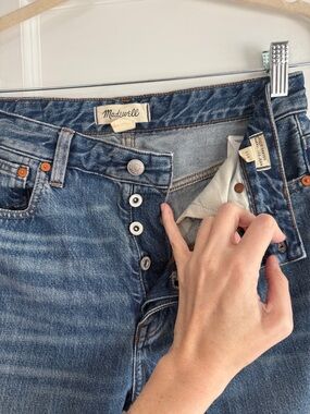 Madewell barrel leg jeans 25 tall
